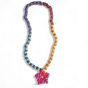 Colorful Kandi star necklace